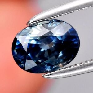 0.93ct 6x4.6mm VS Oval Blue Sapphire Gemstone Australia, Heated only